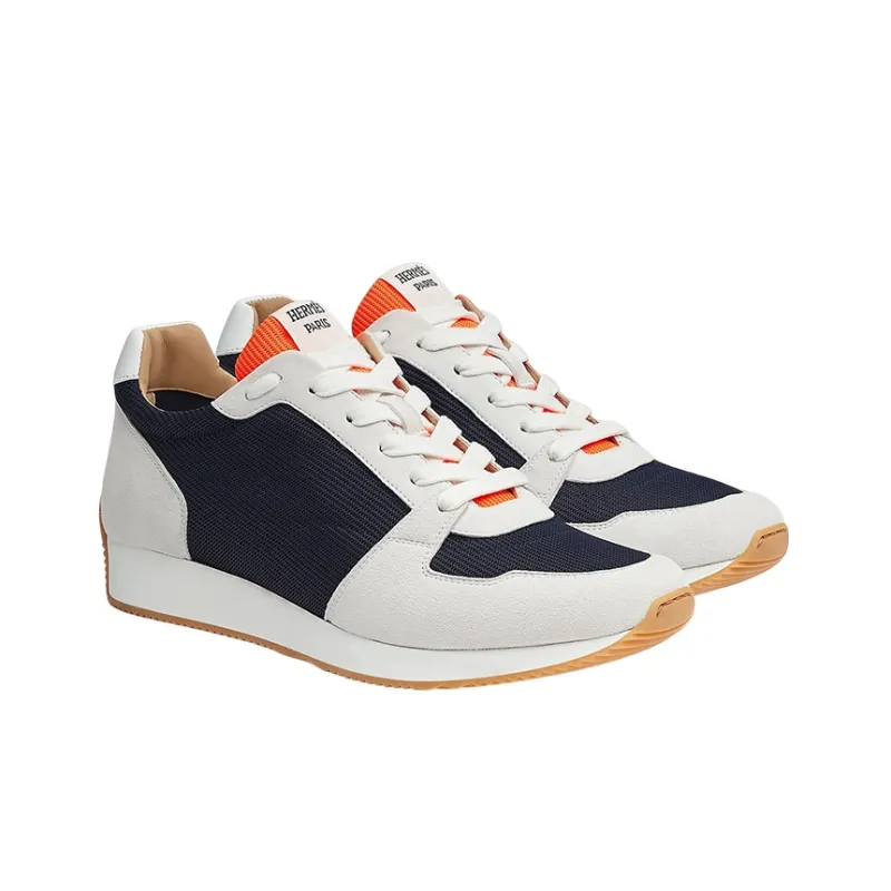 HERMES Escape Shock Absorbers Low Top Casual Shoes Men's Blue White-3
