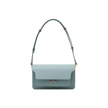 MARNI Trunk Calfskin Crossbody Bag Shoulder Bag Women's Light Blue