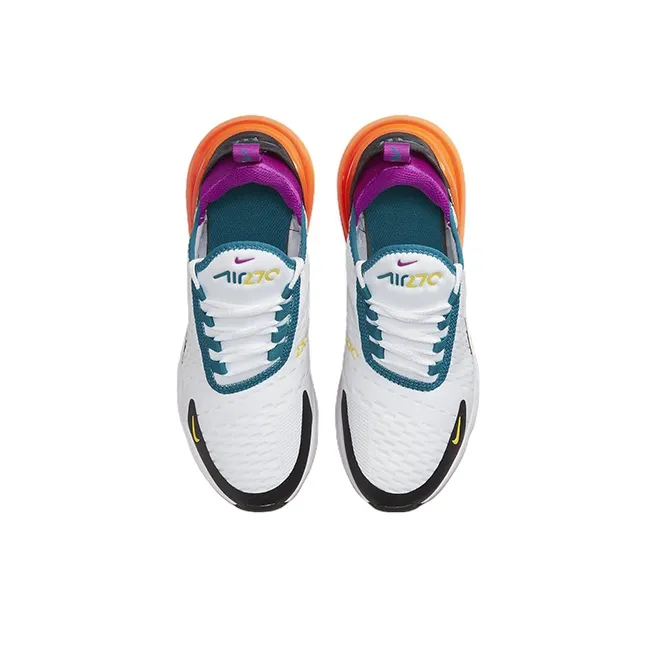 Nike Air Max 270 White Orange Purple GS-3