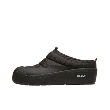 BALLY Rubber Sole Quiet Wrap toe Slippers Women's Black