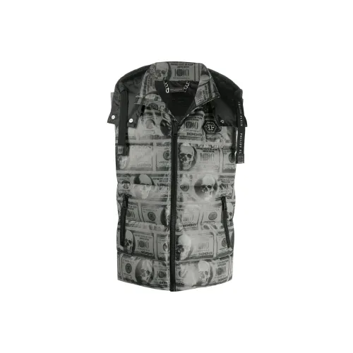 PHILIPP PLEIN SKull Dollar Feather Down Vest