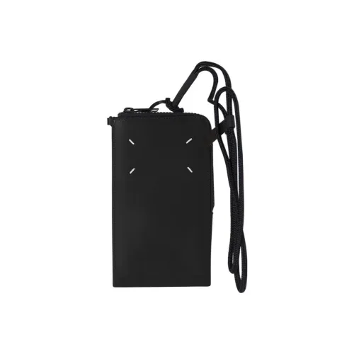 Maison Margiela Leather Shoulder Bag Crossbody Bag Cell Phone Pouch Men's Black