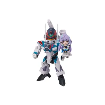 BANDAI TINY SESSION Macross Characters Macross Delta VF 31S Aldebaran Special+Mei Yun Assembled Models