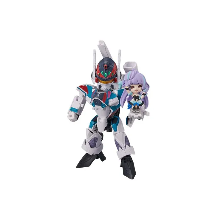 BANDAI TINY SESSION Macross Characters Macross Delta VF 31S Aldebaran Special+Mei Yun Assembled Models-0