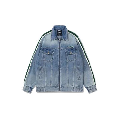 LAMLICKA Denim Jackets Unisex Blue