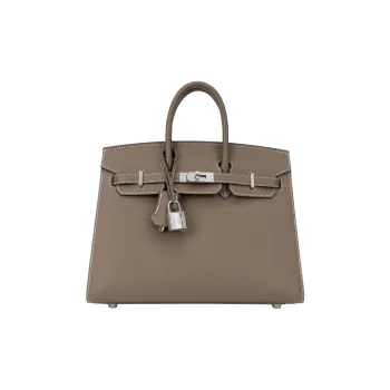 HERMES Birkin Cow Leather Birkin Bag Handbag Women's Elephant Gray