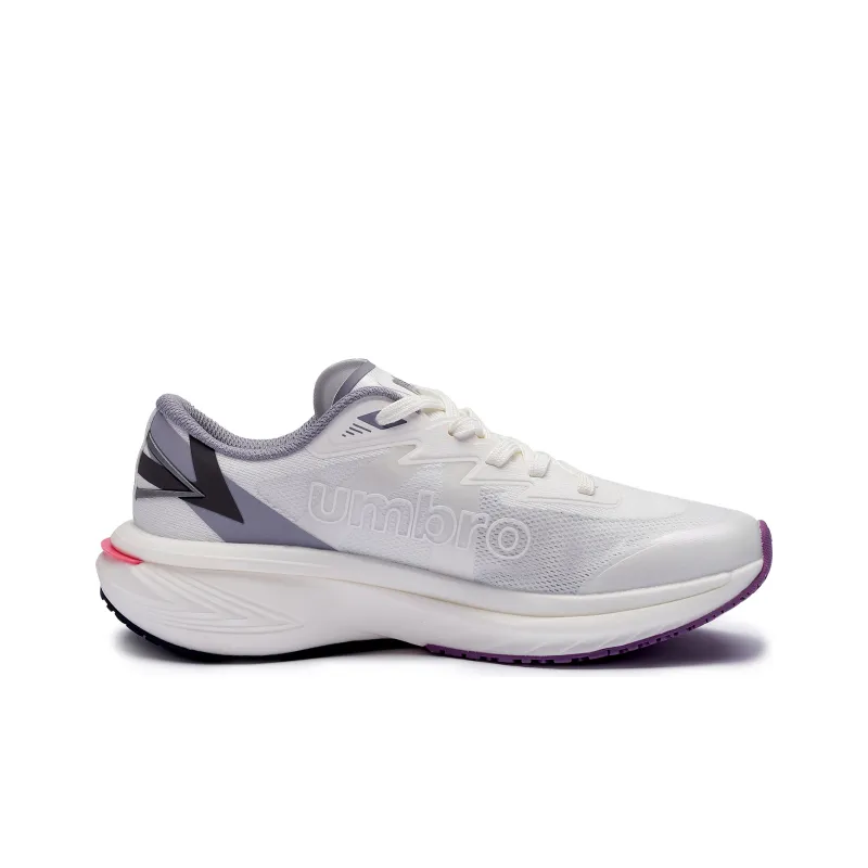 Umbro Cushioning Anti-Slip Wear-Resistant Breathable Lightweight Reflective Rebound Low-Top Running Shoes Women's White-1