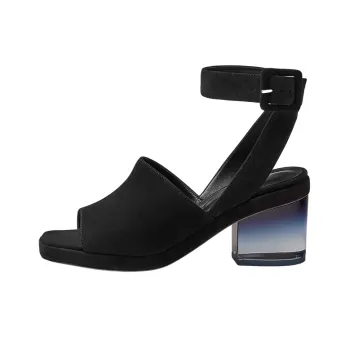 HERMES Flirt 60 Strap Sandals Women's Black