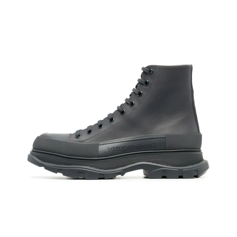 Alexander McQueen Tread Slick Boots Grey-0