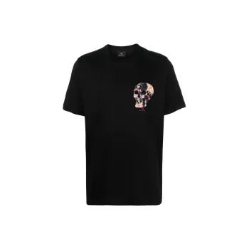 PS By Paul Smith Skull Printed Crewneck T Shirt
