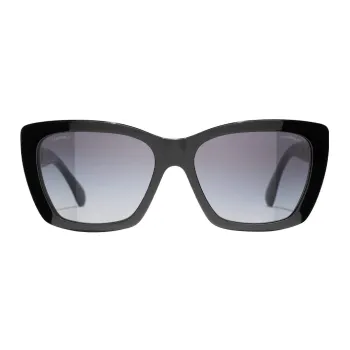 CHANEL Sunglasses Women's Black
