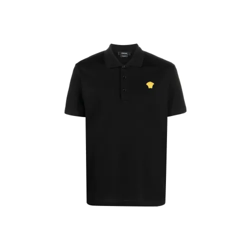 VERSACE Polo Shirts Men Black