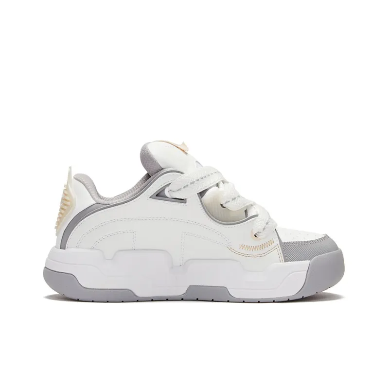 Champion Essentials Collection TronSkate V1 Skateboard Shoes Women's White Gray-1