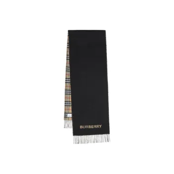 Burberry Reversible Check Cashmere Scarf