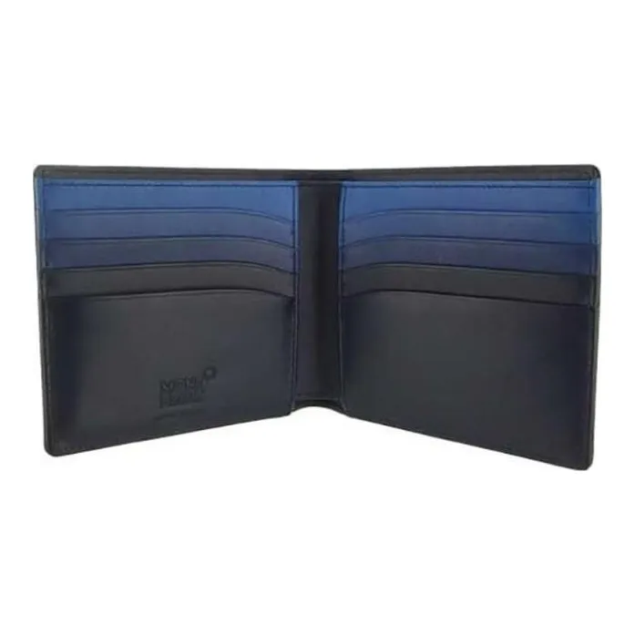 MONTBLANC Leather Wallet Men's Blue-1