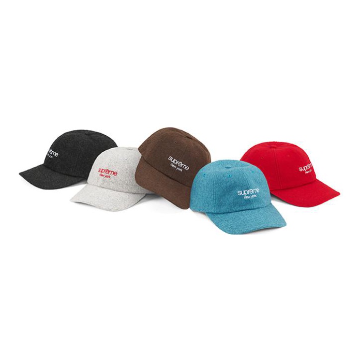 SUPREME SS15 CORDUROY CLASSIC LOGO 6 PANEL RED JORDAN LV