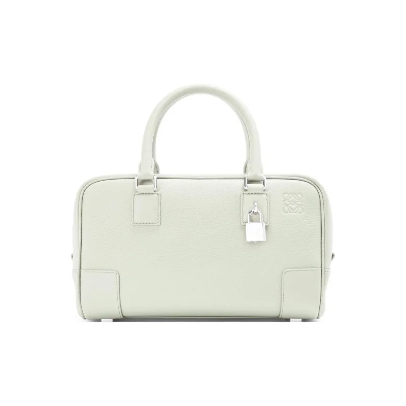 LOEWE Amazona Grained Calfskin Shoulder Bag Crossbody Bag Handbag Small Size Women's Light Celadon-0