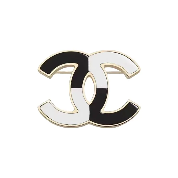 CHANEL Dual Color Cc Logo Earrings-0