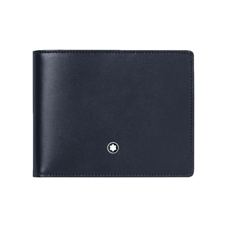 MONTBLANC Leather Wallet Men's Blue-0