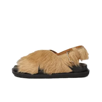 MARNI Fussbett Faux fur Sandals
