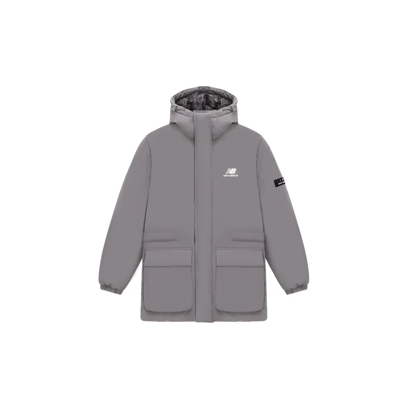 New Balance Down Jackets Unisex Gray POIZON