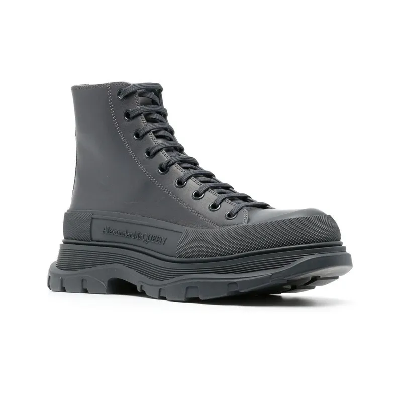 Alexander McQueen Tread Slick Boots Grey-2