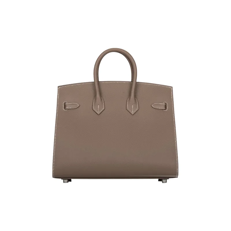 HERMES Birkin Cow Leather Birkin Bag Handbag Women's Elephant Gray-2
