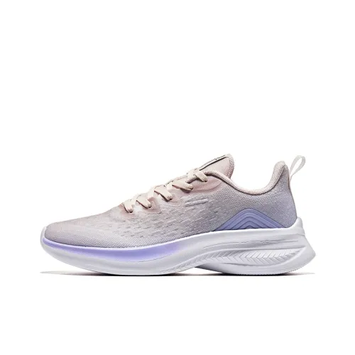 Erke Running Shoes Women's Low-Top Pueraria Mirifica Gray/Light Lilac