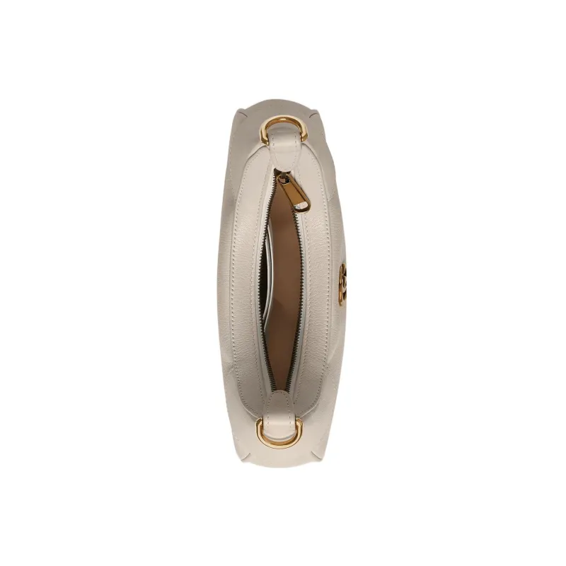 GUCCI Aphrodite Leather Crescent Bag Handbag Shoulder Bag Women's White-6
