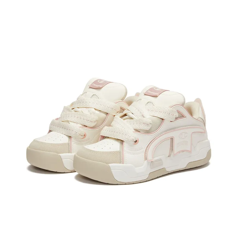 Champion Low Top Skateboard Shoes Women's Swallow Rose Pink-2