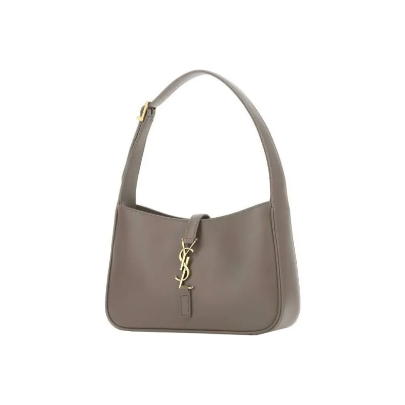 SAINT LAURENT LE5A7 Cow Leather Hobo Bag, Handbag, Shoulder Bag Women's Brown-1