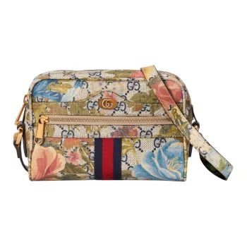 GUCCI Ophidia Canvas With Leather Camera Bag Shoulder Bag Crossbody Bag Mini Women's Multicolor