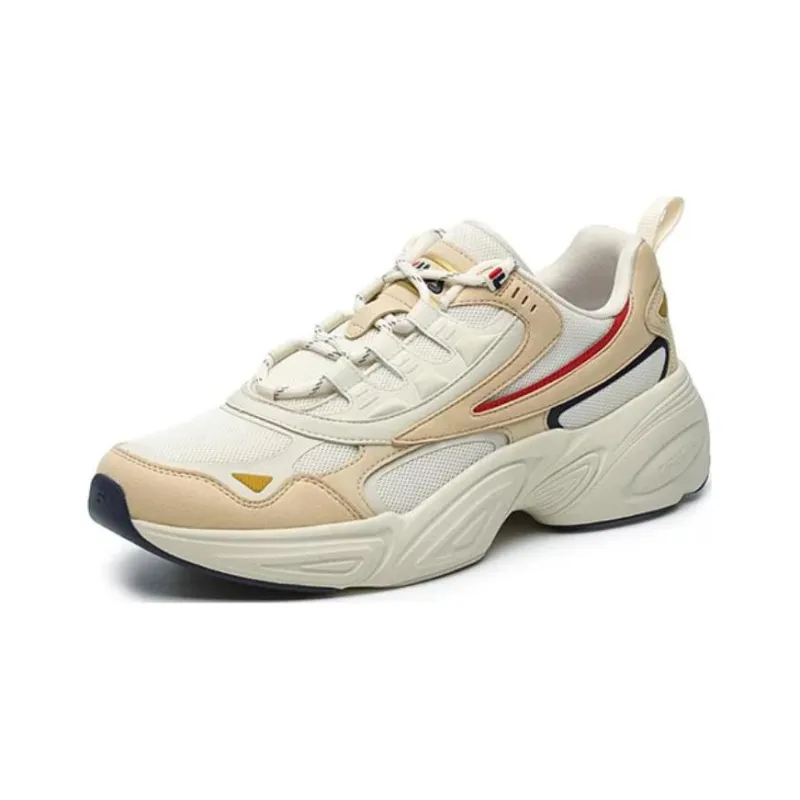 FILA Cube Running Shoes 'White Beige'-1