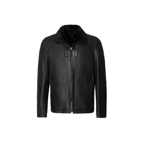 RARE Leather Jackets Men Black