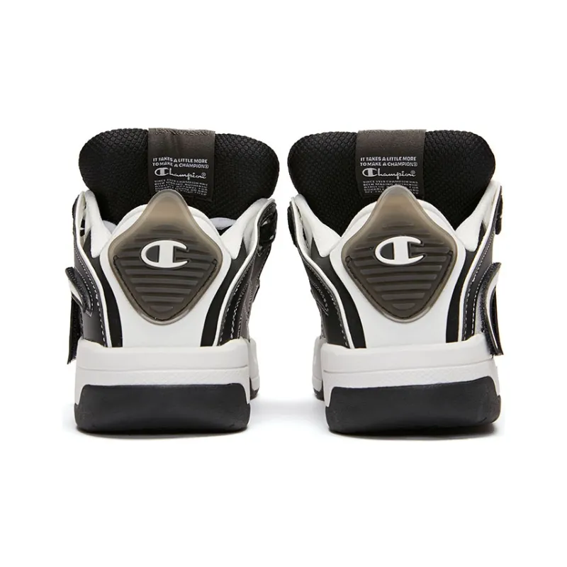 Champion Low Top Skateboard Shoes Men's Black White-3