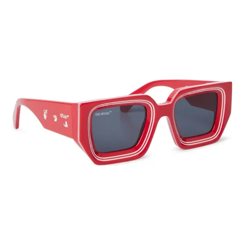 OFF-WHITE Eyewear Logo-print Square-frame Sunglasses