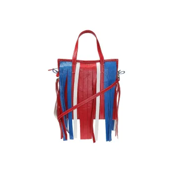 Balenciaga Leather Tote Bag Shopping Bag Shoulder Bag Crossbody Bag Handbag Large Size Women's Red/Blue/White