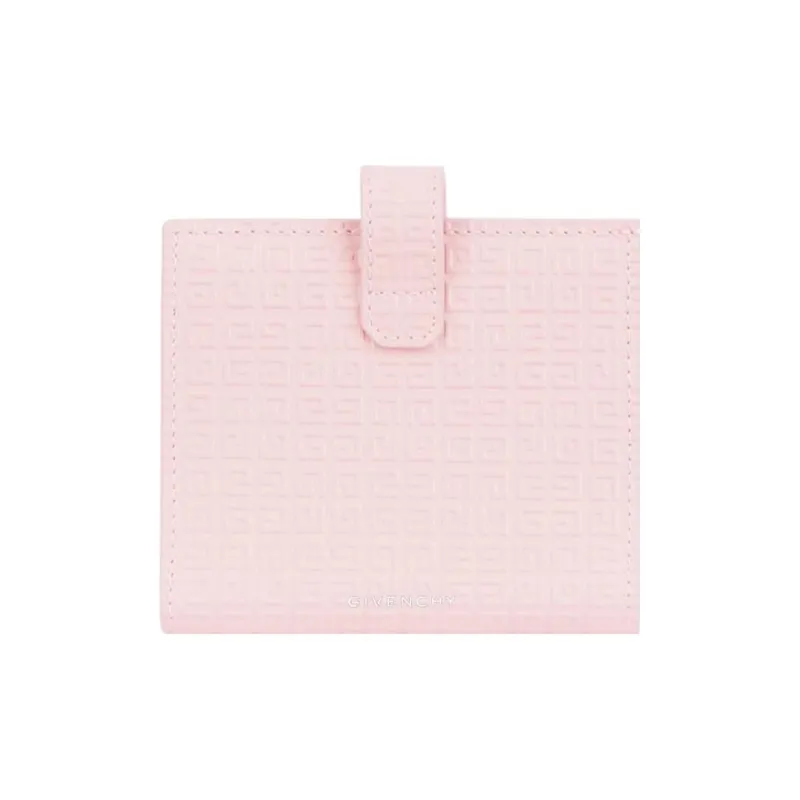 GIVENCHY 4G Cow Leather Wallet Small Size Women's Soft Pink-2