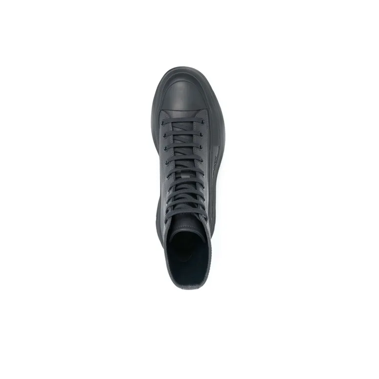 Alexander McQueen Tread Slick Boots Grey-4