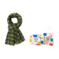 Green Brown+Polka Dot Box