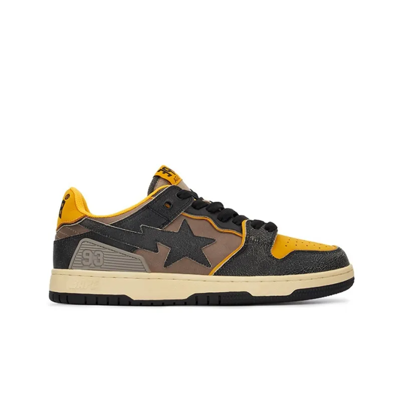 A BATHING APE Sk8 Sta 'Yellow Brown'-1
