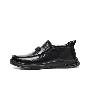 C°BANNER Dress Shoes Men Low-Top Black