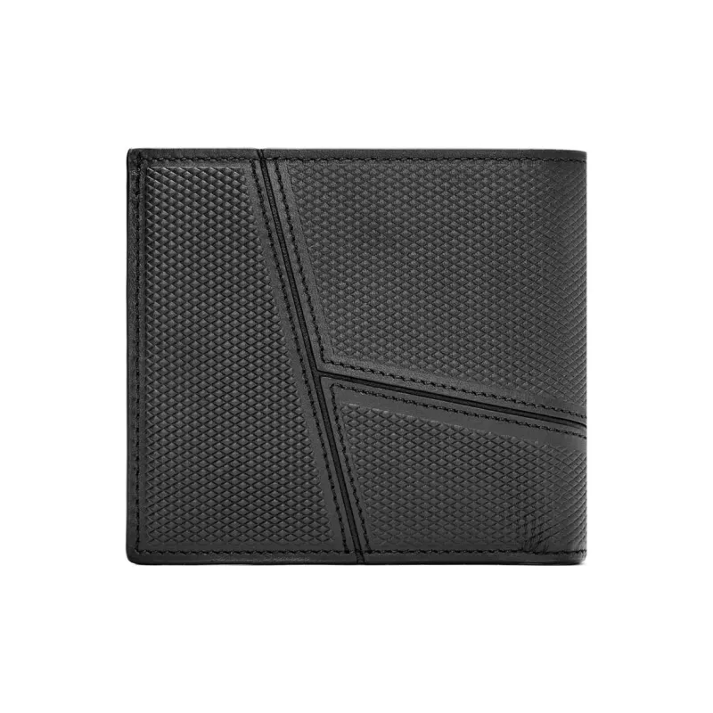 LOEWE Puzzle Bifold Coin Wallet In Diamond Calfskin Black-1