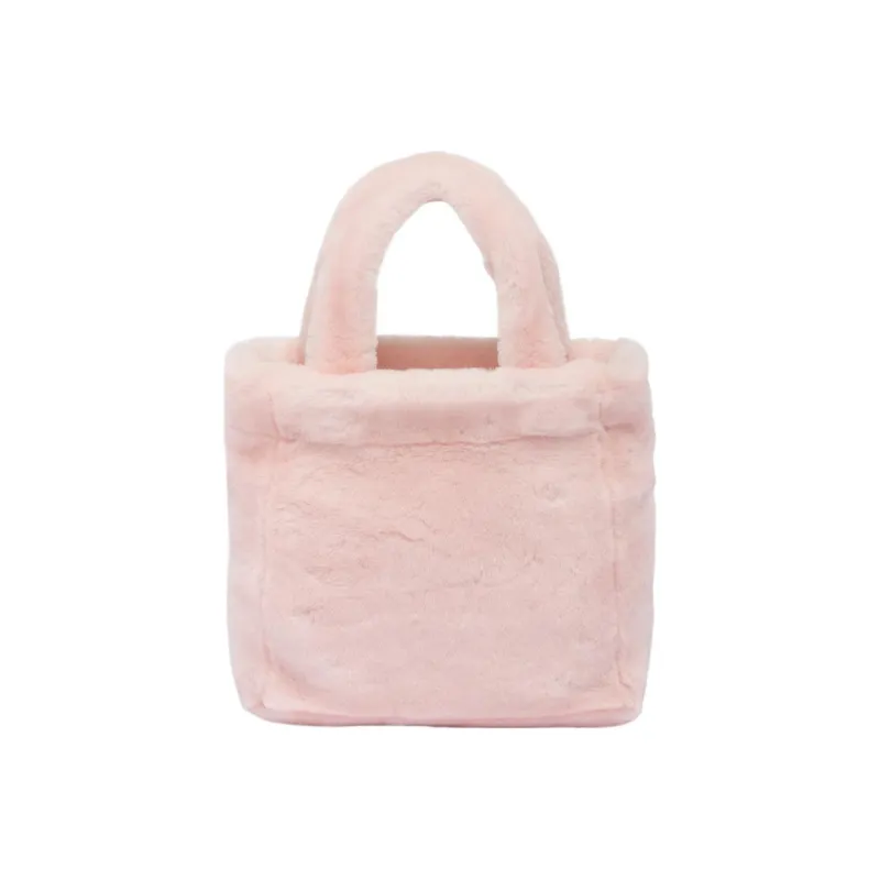 PRADA Shearling Tote Bag Shopping Bag Shoulder Bag Crossbody Bag Handbag Women's Pink-1