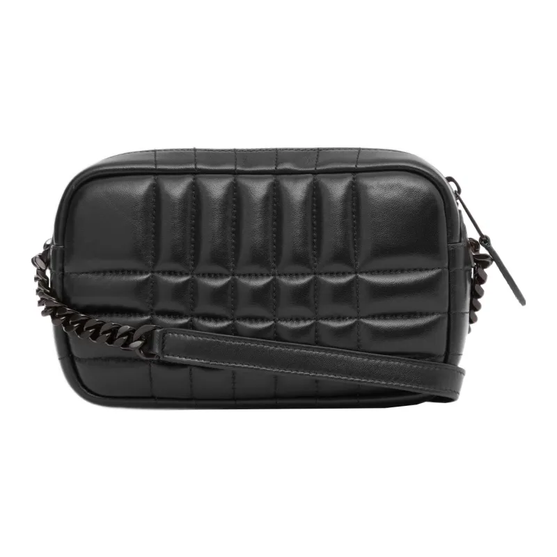 Burberry Lola Bag Lambskin With Patchwork Leather Detail Camera Bags Crossbody Bag Shoulder Bag Women's Black-1