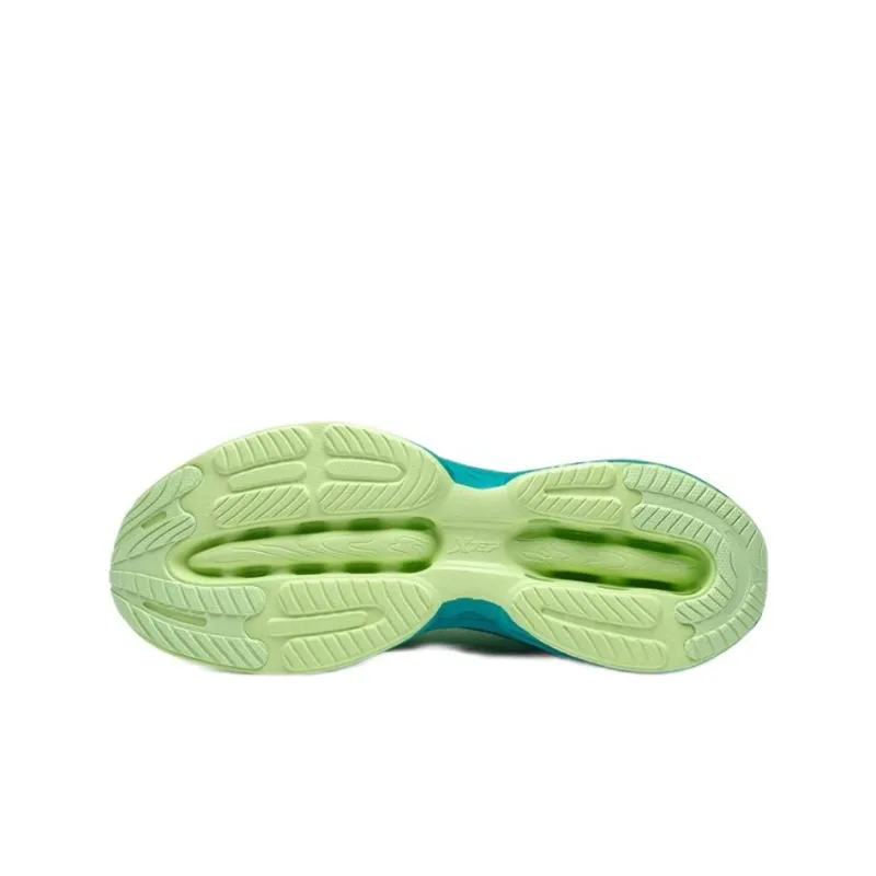 XTEP Shock Absorption Spinning 9.0 Cushioning Anti Slip Wear Resistant Breathability Low Top Running Shoes Men's Green-3