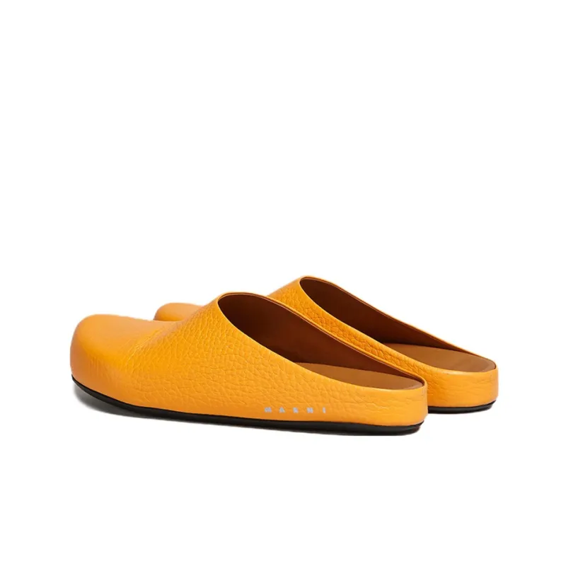 MARNI Logo-print Round-toe Loafers-3