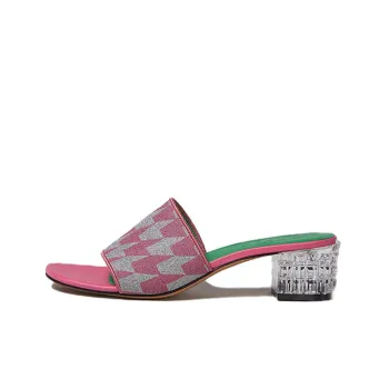 MARNI Slide Slippers Women's Pink Silver