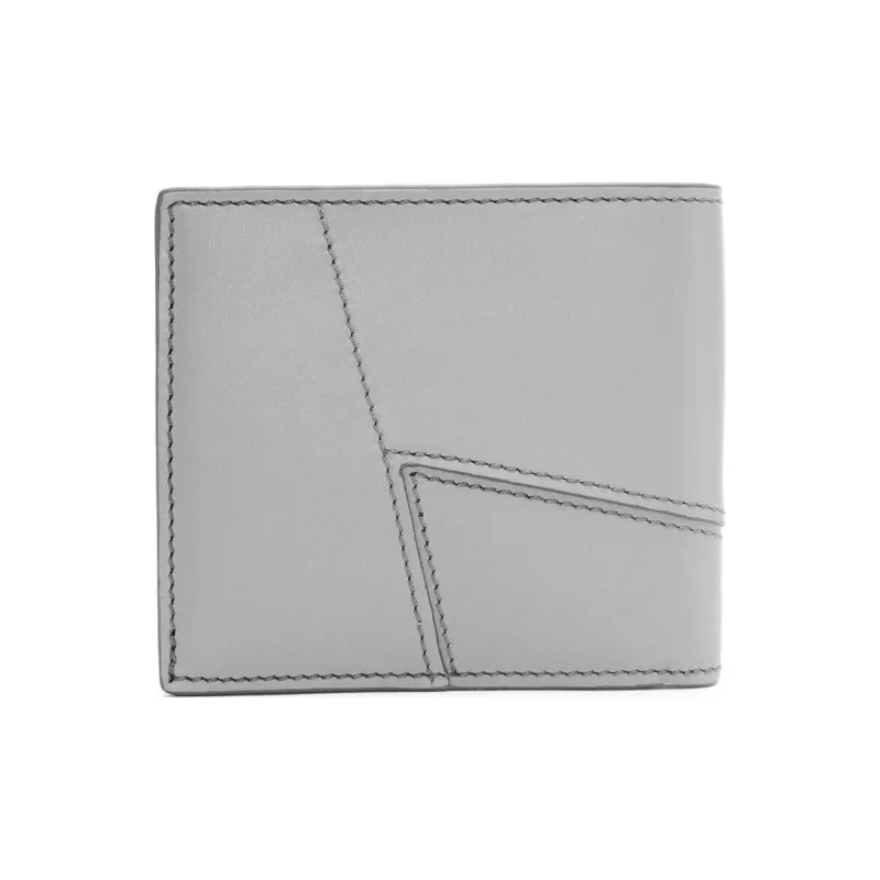 LOEWE Puzzle Smooth Cow Leather Wallet Men's Asphalt Gray-1