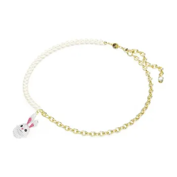 Swarovski Gold Plated Necklaces Women's Gold/White